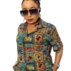 Women's African Print Two-Piece Shorts Set - Image 2