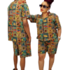 Women's African Print Two-Piece Shorts Set - Image 4